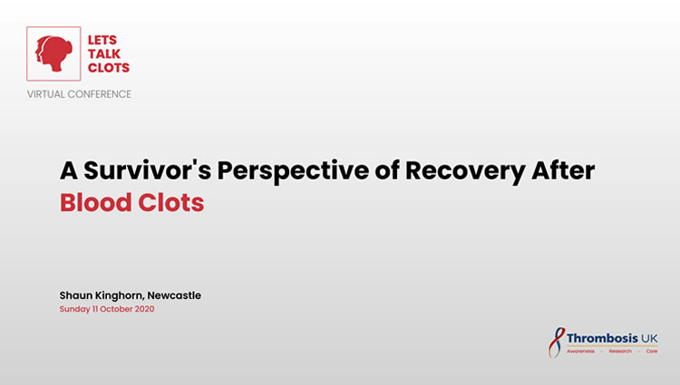 Thrombosis UK Video | A Survivor's Perspective of Recovery After Blood Clots