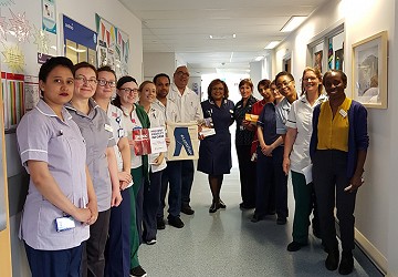 Raising awareness together at Queen Mary Hospital, Roehampton