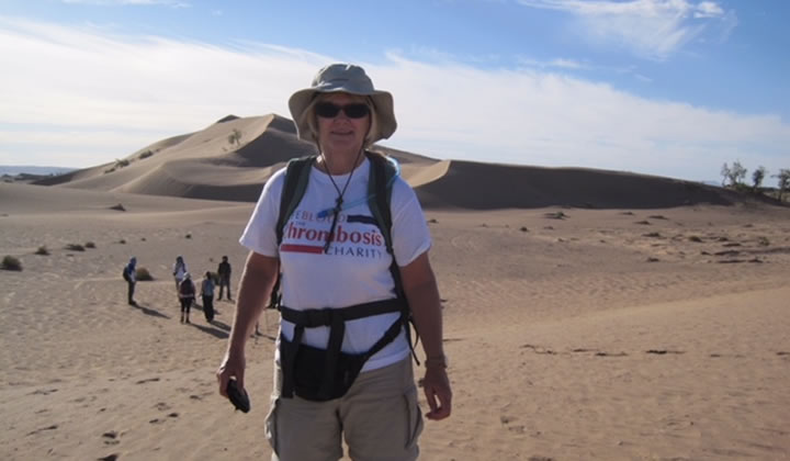 'Trekker Girl Morocco Bound' - Thrombosis UK  supporter interviewed about her work