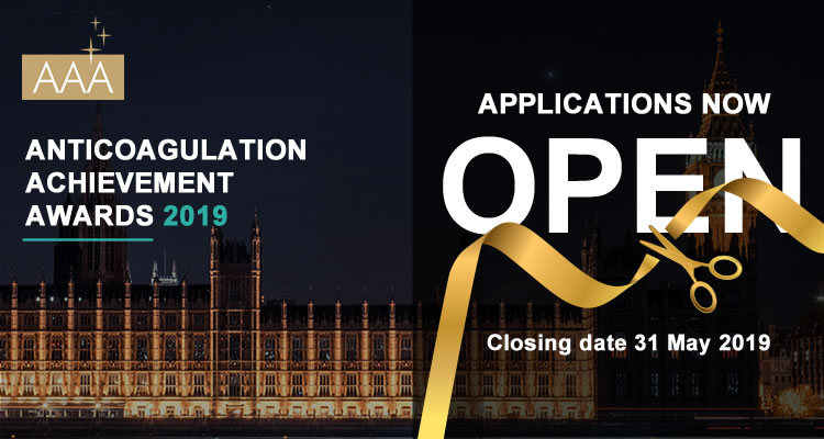 Anticoagulation Achievement Awards 2019  Awards open for applications