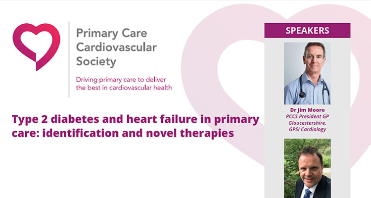 Primary Care Cardiovascular Society webinar:  Type 2 diabetes and heart failure in primary care: identification and novel therapies