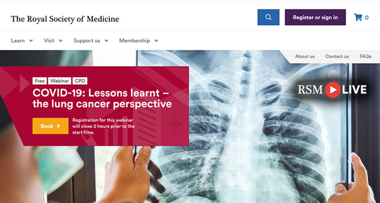 The Royal Society of Medicine:  COVID-19: Lessons learnt – the lung cancer perspective