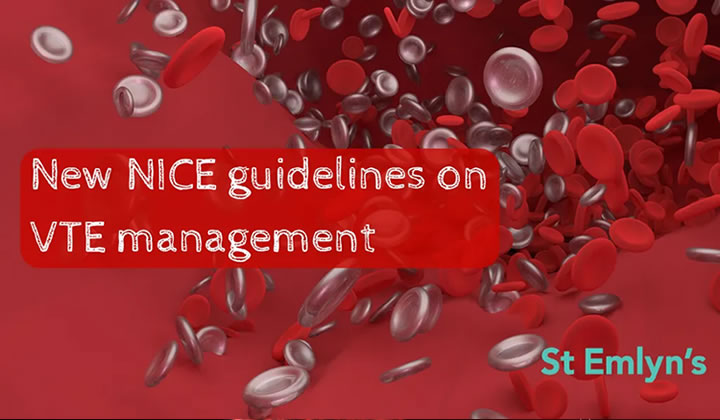 Review of New NICE Guidelines on diagnosis and management of venous thromboembolism Dr D Horner
