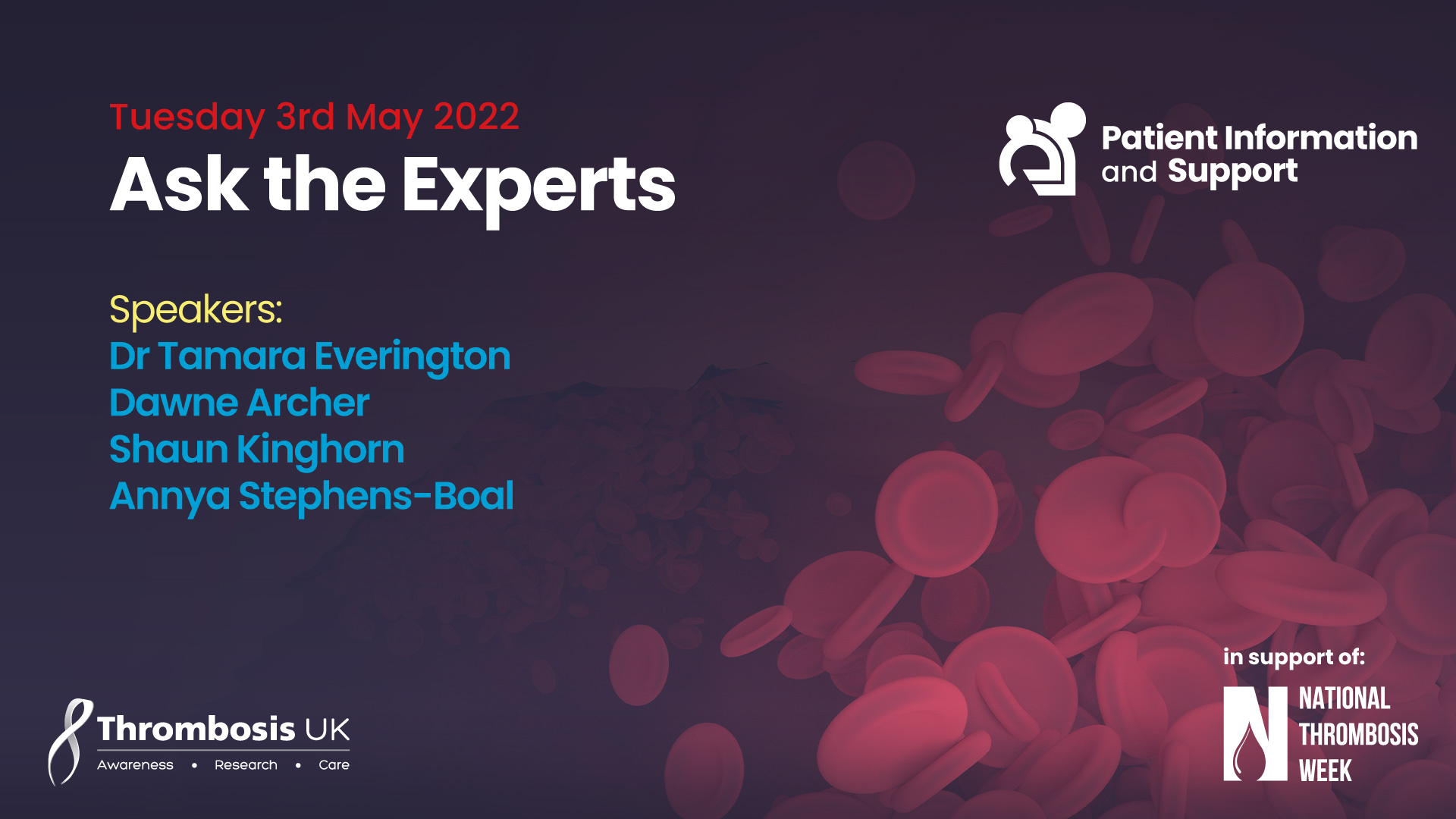 National Thrombosis Week 2022 - Ask the Experts