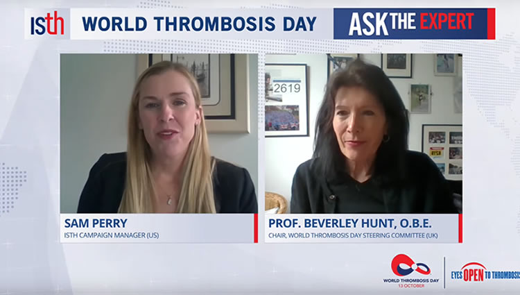 ISTH - ‘COVID-19 and Thrombosis’ Jun 2020: ‘Ask The Expert’ with Prof Beverley Hunt OBE Interview Video