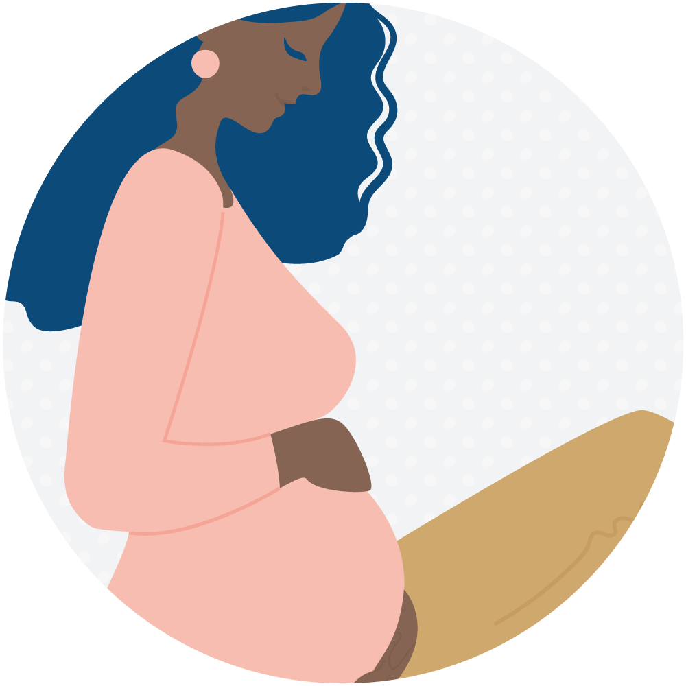 Pregnant Woman Holding Her Belly
