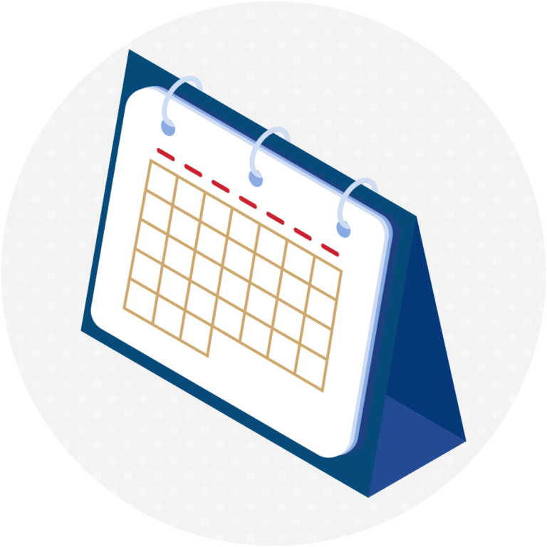 Calendar of events circle