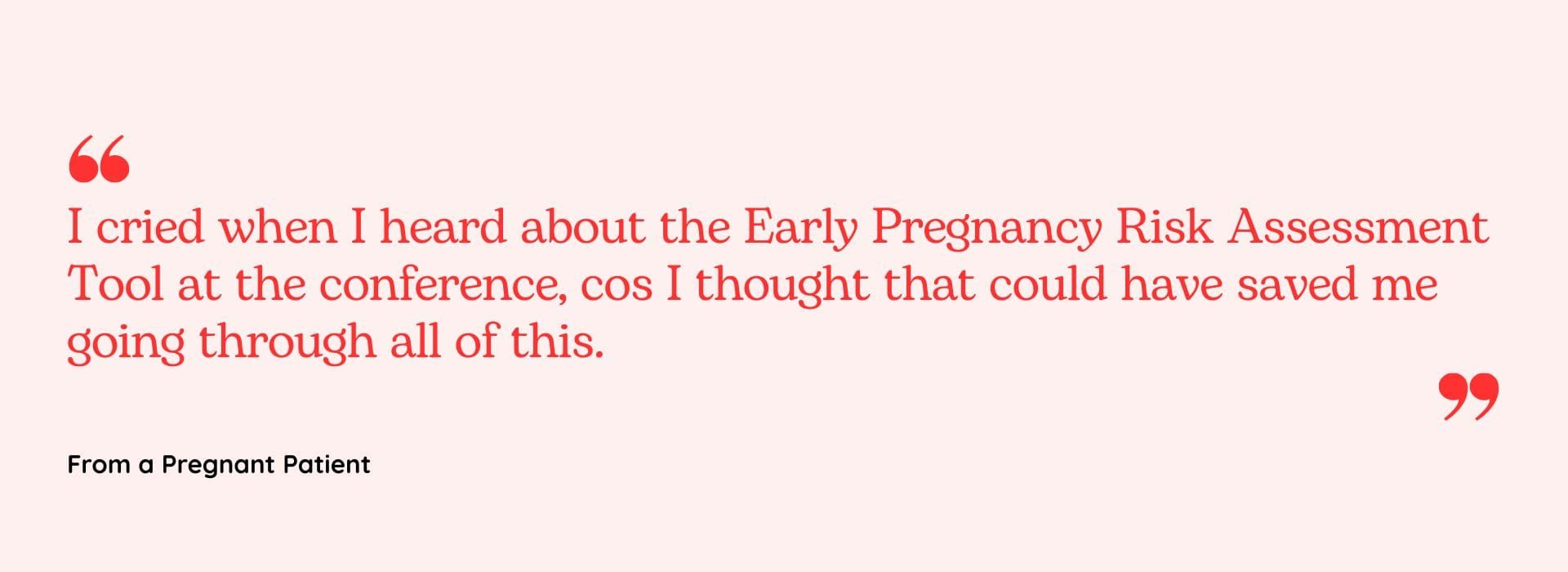 From a Pregnant Patient 1